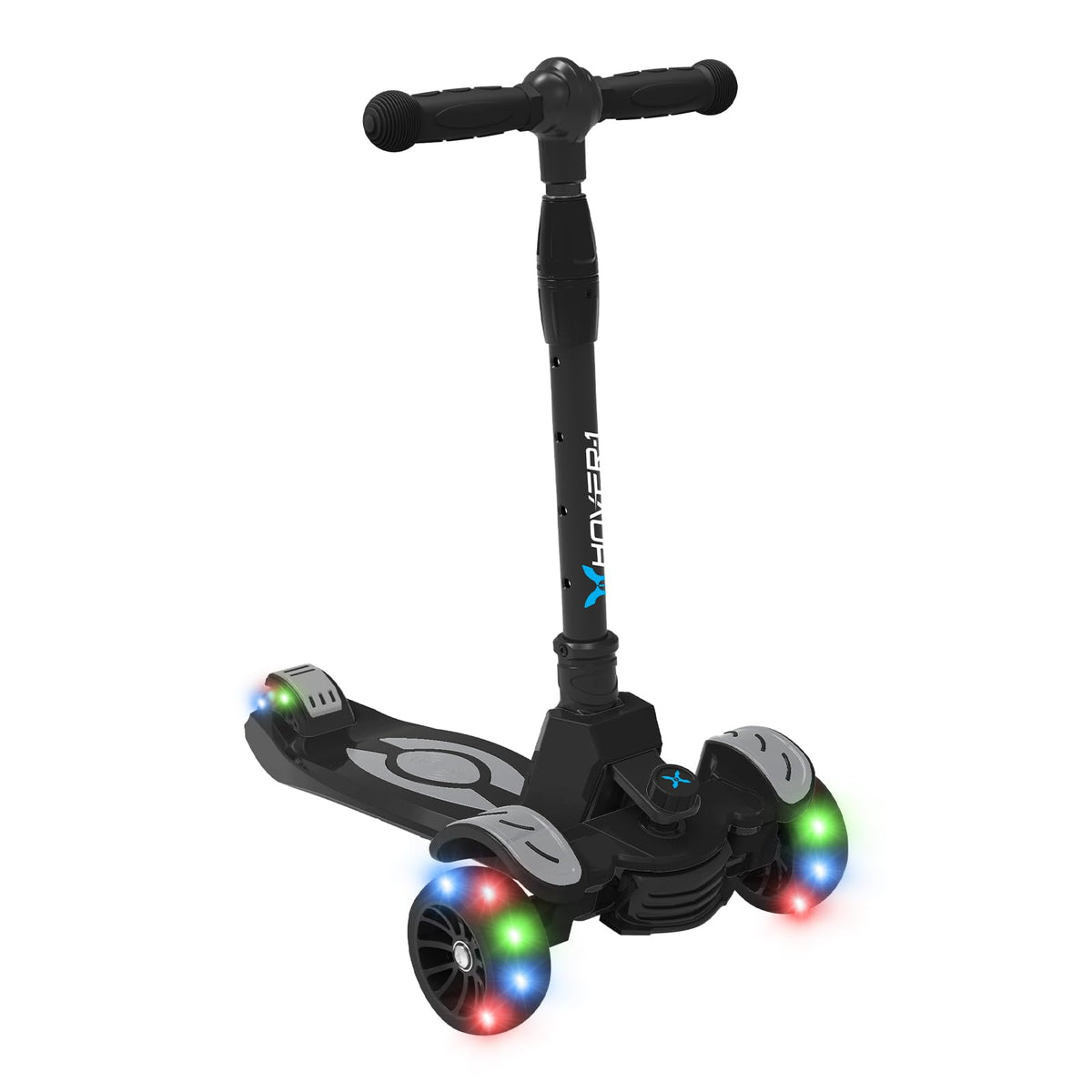 Hover-1 Vivid front view showing deck and slim frame for stability