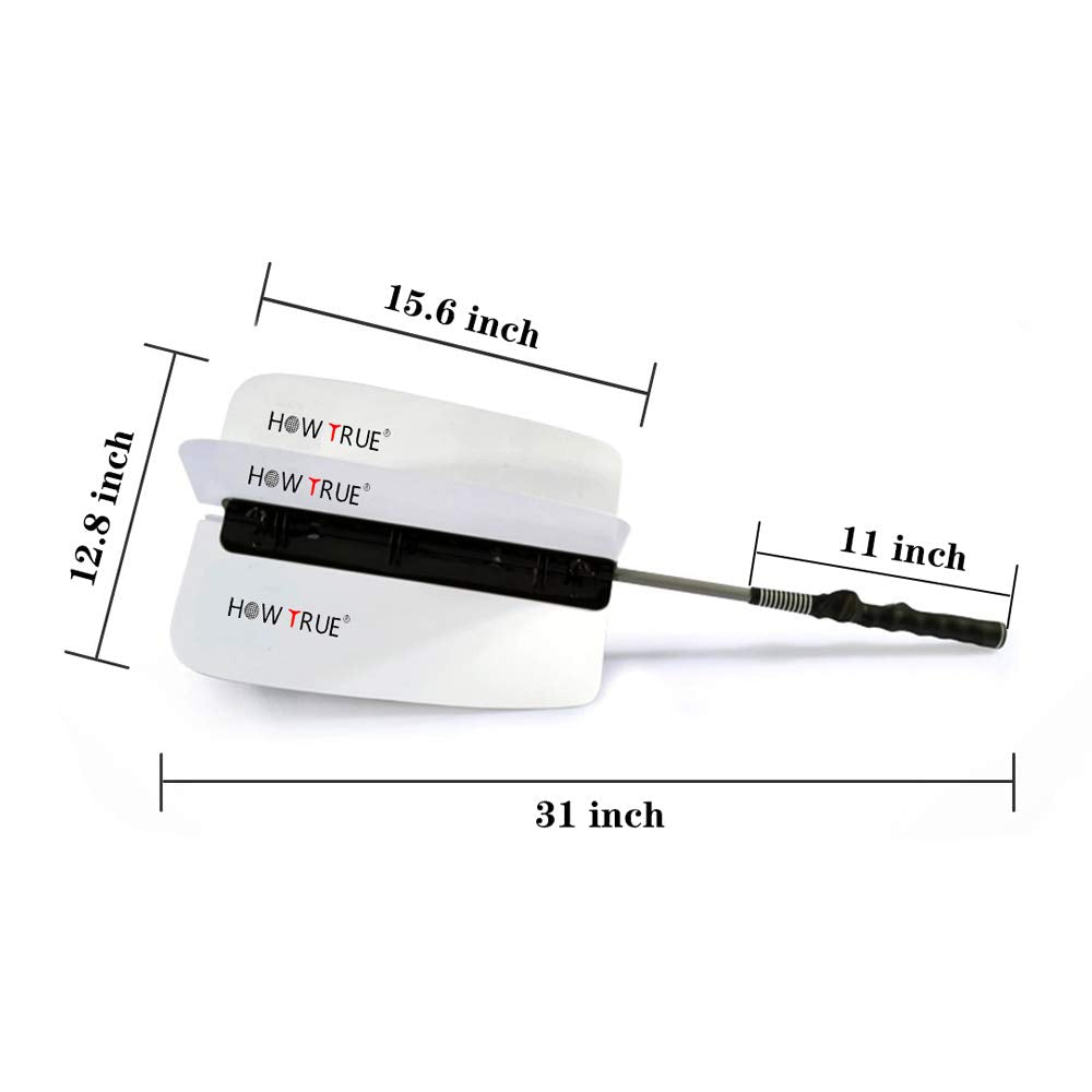 HOW TRUE mounted on a golf club demonstrating quick attach and safe use