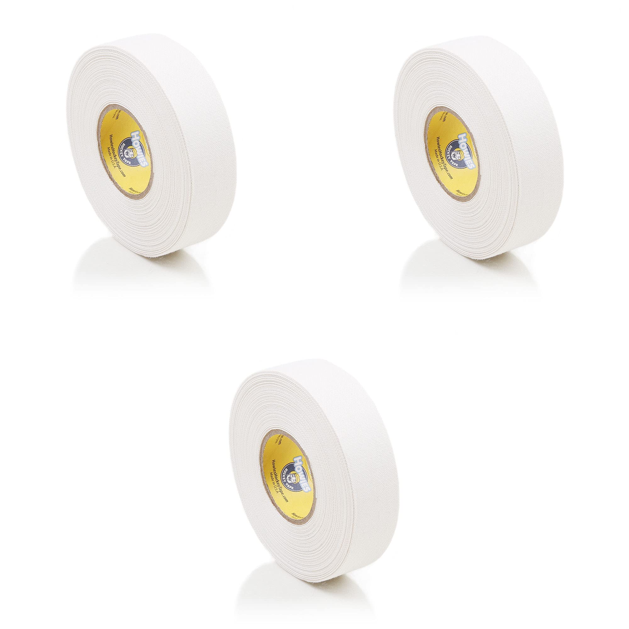 Howies white cloth tape front view showing roll and clean finish for consistent grip