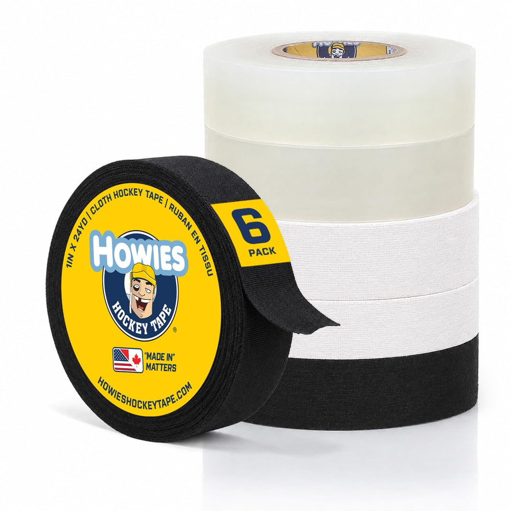 Howies front packaging showing six-roll tape set and branding for reliable supply