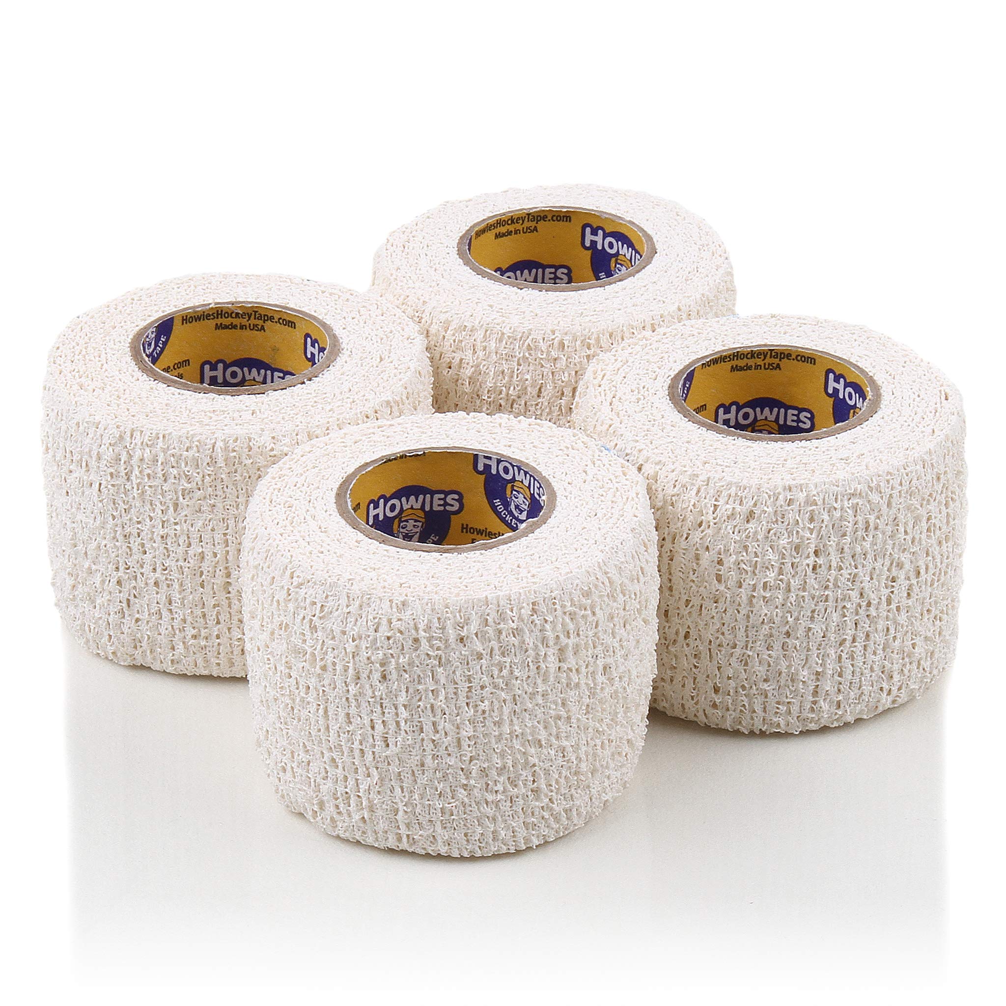 Howies pack front view showing four white tapes and durable packaging for reliable grip