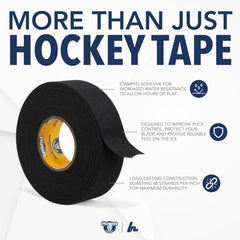 Howies black cloth stick tape texture close-up for improved grip