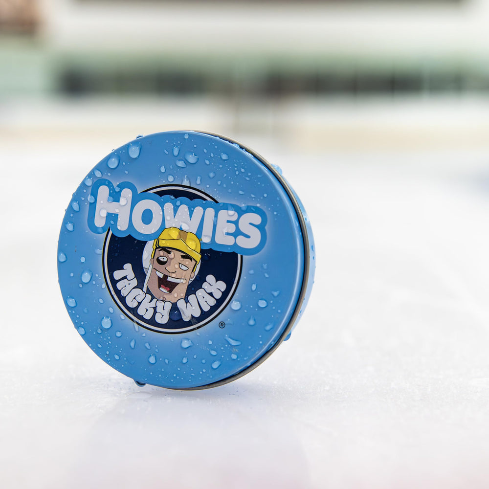 Howies wax used by player on ice for enhanced handling confidence