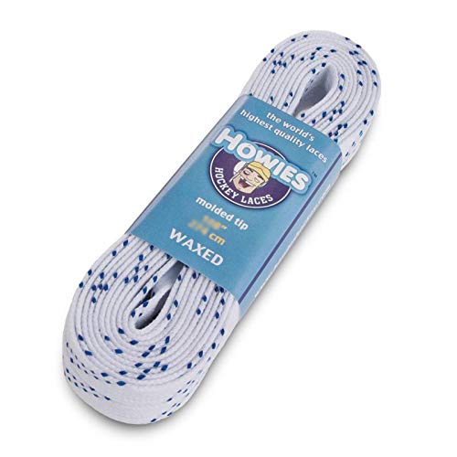 Howies waxed white skate lace front view showing clean finish and reliable fit