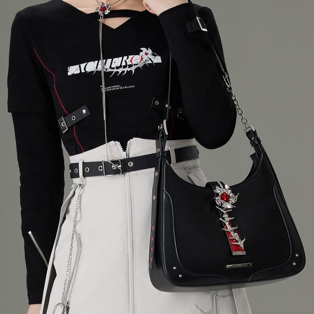 HOYOVERSE saddle bag next to smartphone showing compact capacity and scale