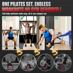 HPYGN assembled bar in use performing squat to build lower body strength
