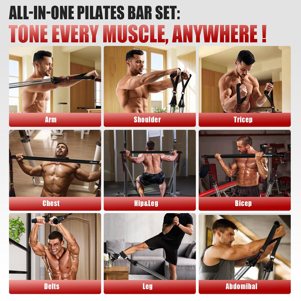 HPYGN lifestyle scene in living room showing versatile full-body training at home