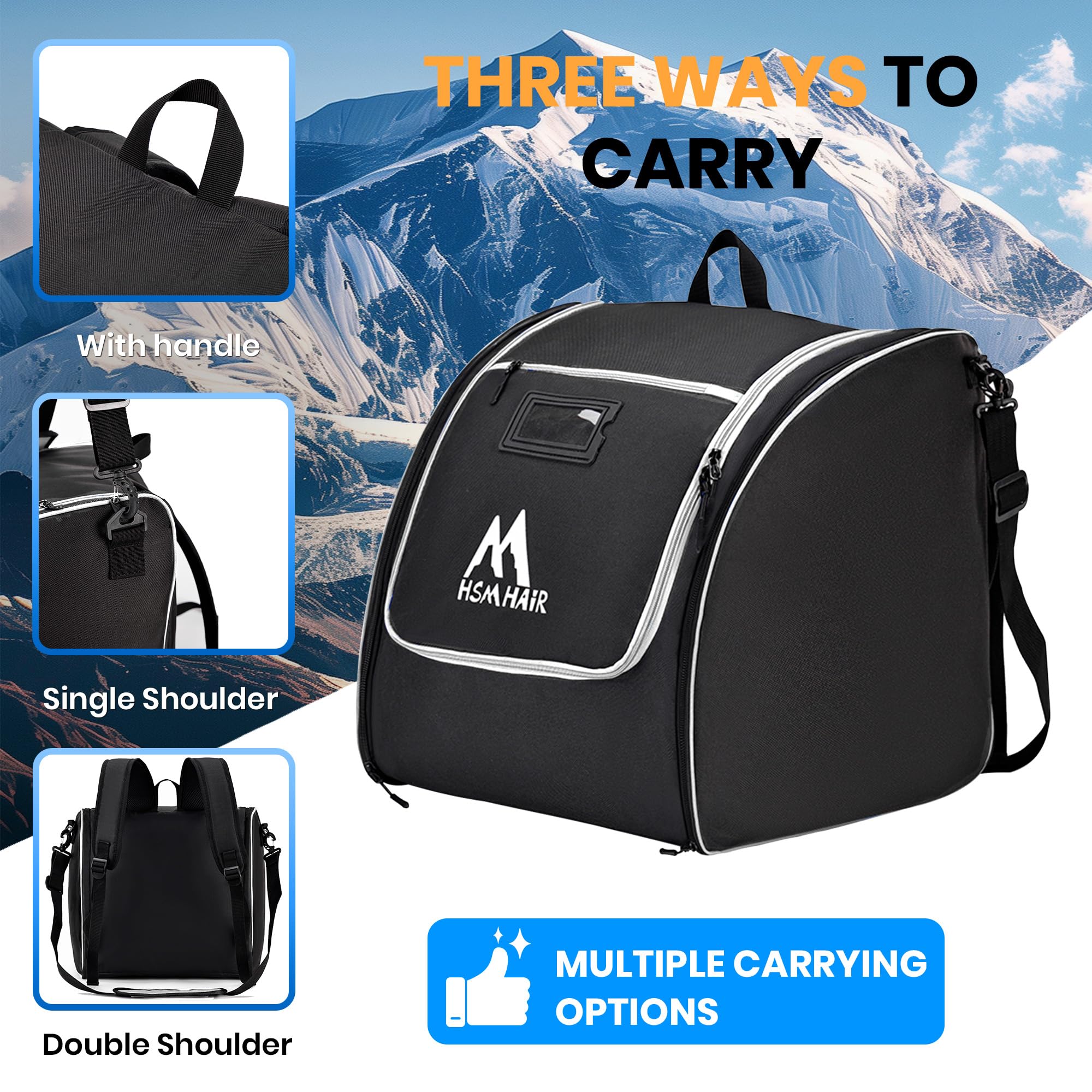 Hsmihair backpack carry straps for hands-free transport and comfort