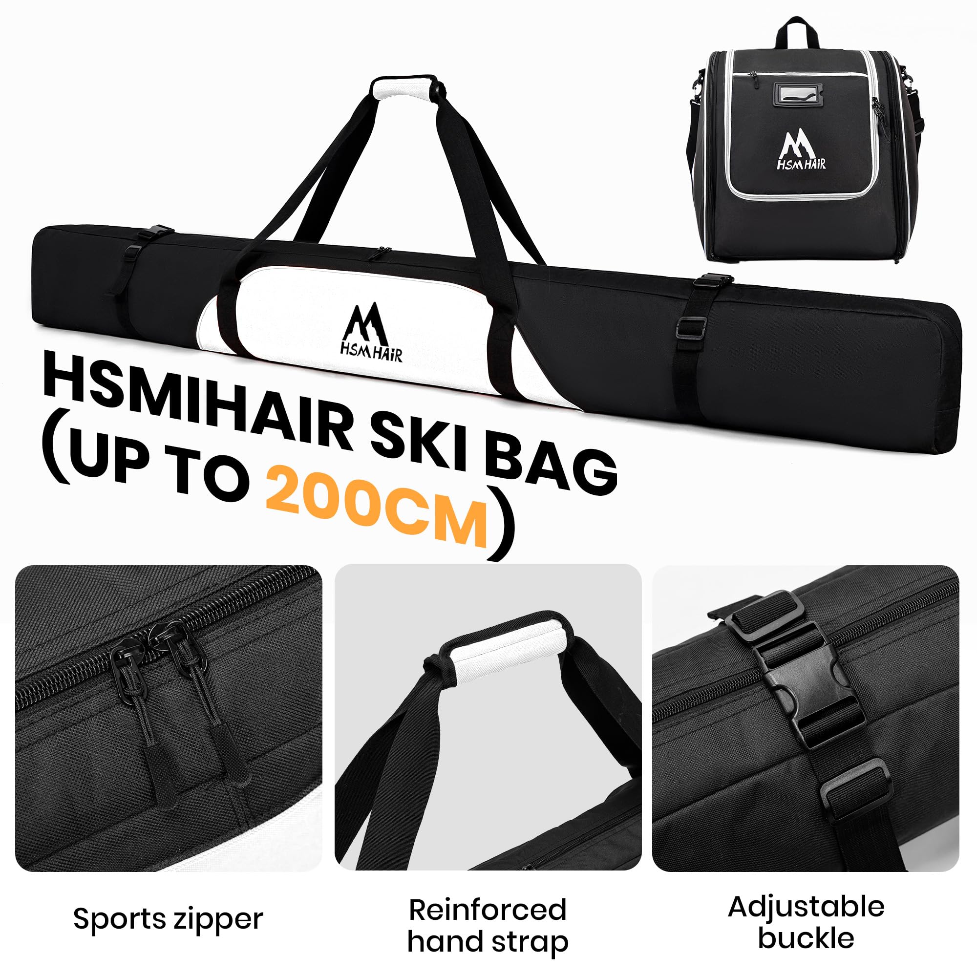 Hsmihair water-resistant fabric detail repelling snow and moisture effectively