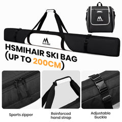 Hsmihair water-resistant fabric detail repelling snow and moisture effectively