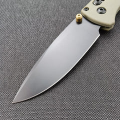 HUAAO close-up of blade edge highlighting sharp 8Cr13MoV performance