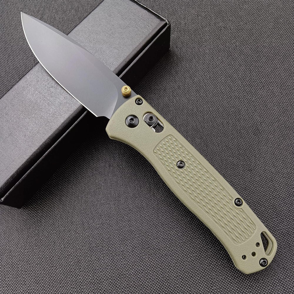 HUAAO front view black blade showing compact EDC convenience
