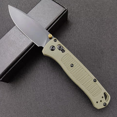 HUAAO front view black blade showing compact EDC convenience