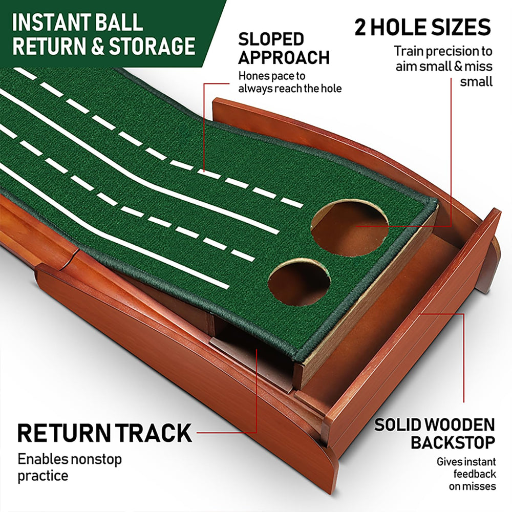 HUAEN overhead view of two hole sizes to vary difficulty and accuracy