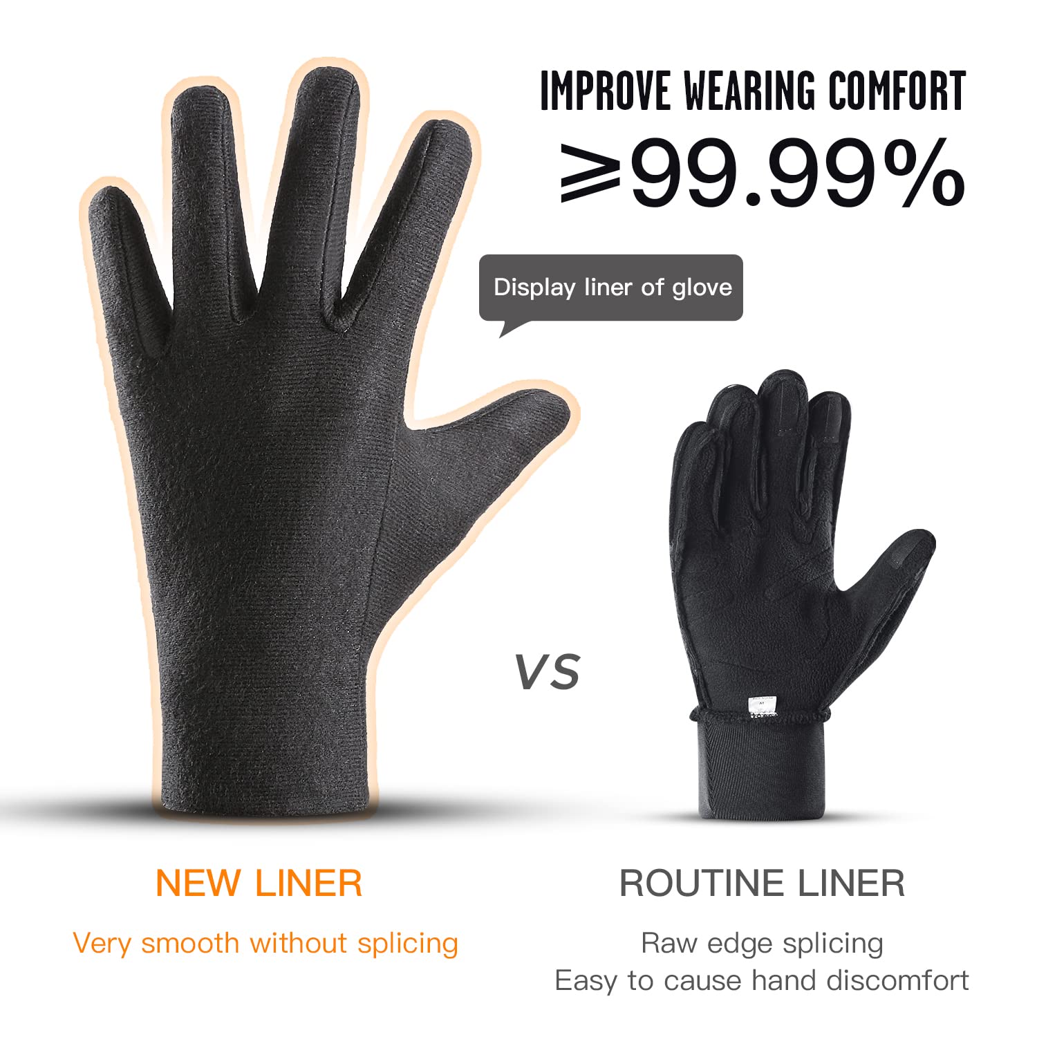 HUAME reflective finger logos enhancing visibility for safer night riding