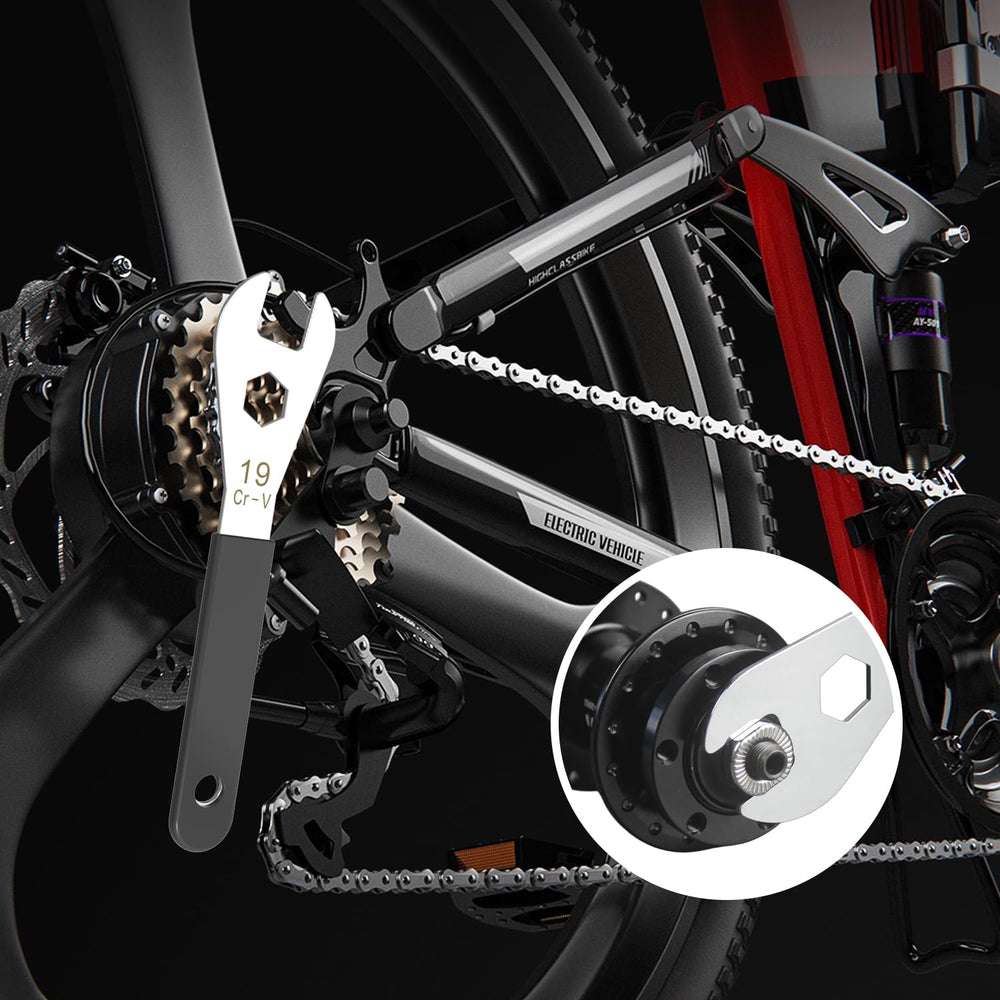 HUBAKO on workbench in use adjusting a bike hub illustrating practical home repair benefit
