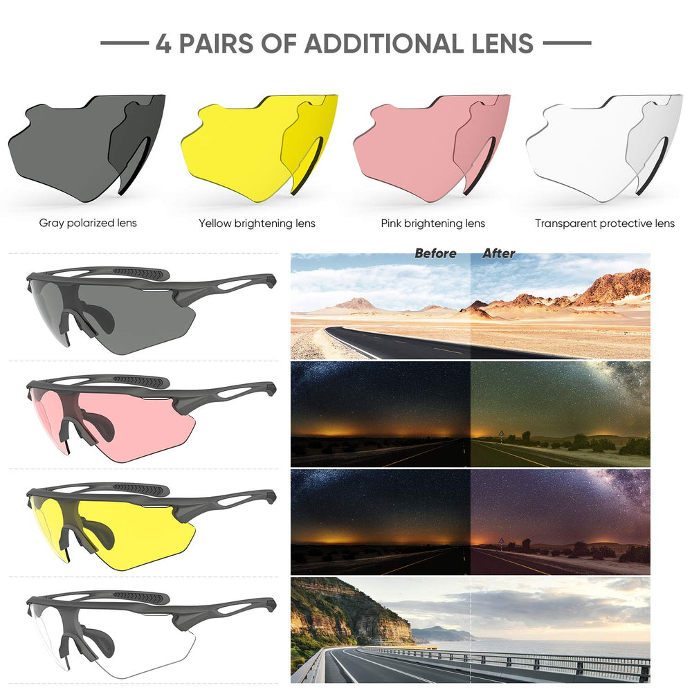 HUBO SPORTS protective carry case with lenses showing organized storage and travel convenience