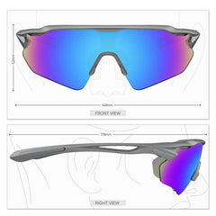 HUBO SPORTS close-up of adjustable nose pad for extended comfort