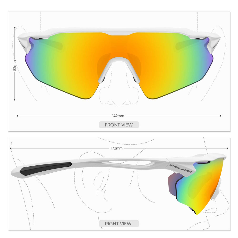 HUBO SPORTS close-up of TR90 frame detail highlighting durable lightweight feel