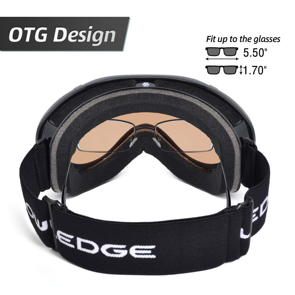 HUBO SPORTS goggles fitted over prescription glasses demonstrating OTG convenience