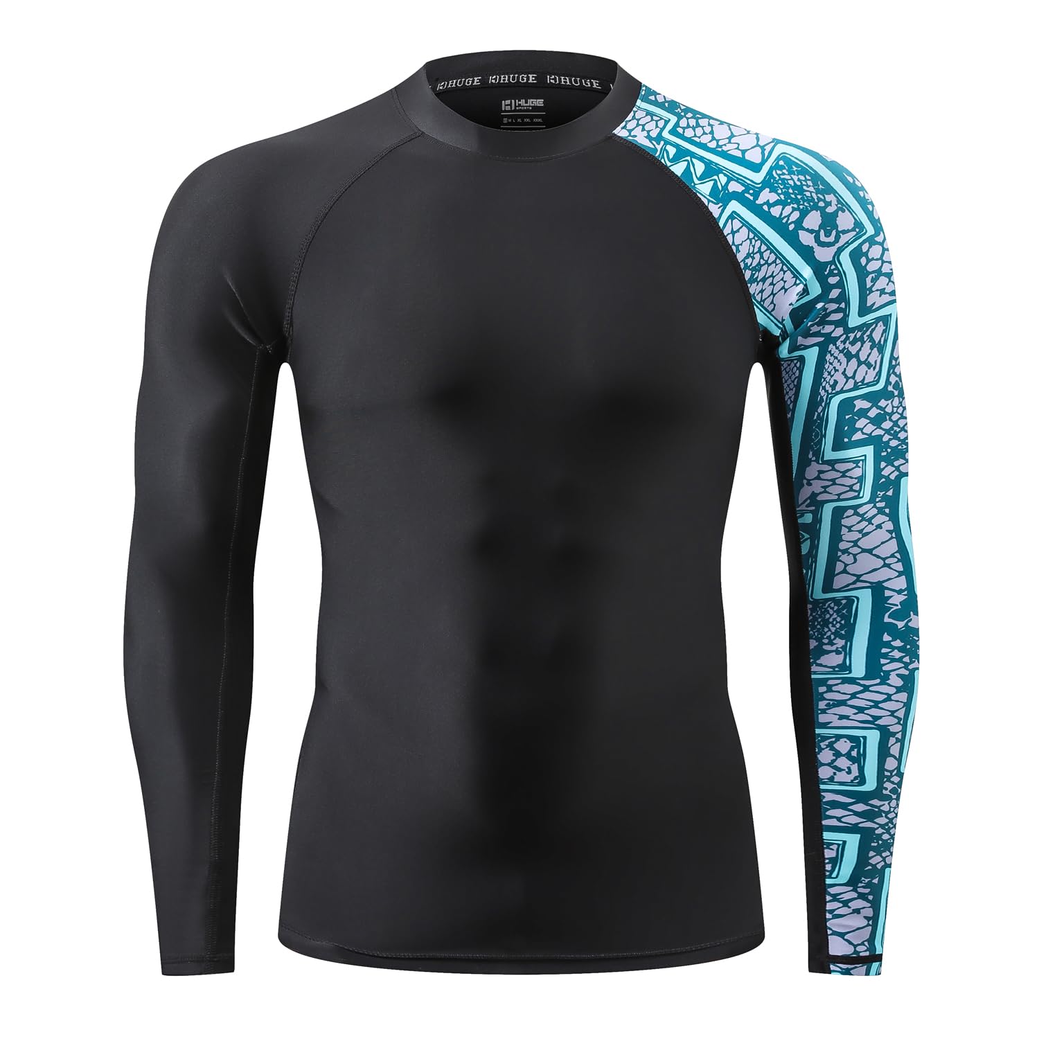 HUGE SPORTS closeup of fabric texture highlighting breathability and quick-dry