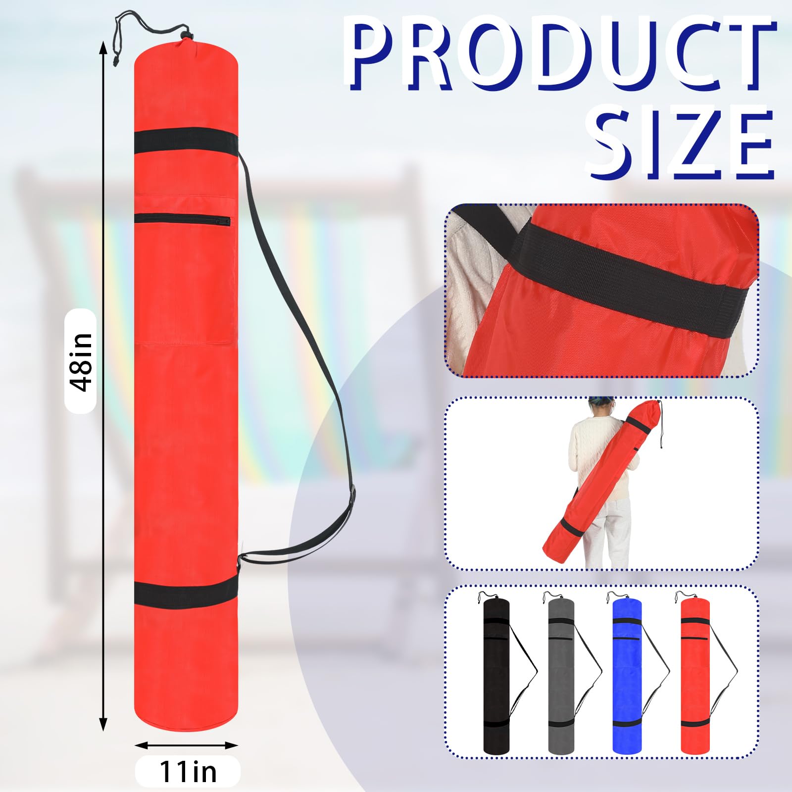 Huhumy folded camping chair inside bag demonstrating easy protected transport