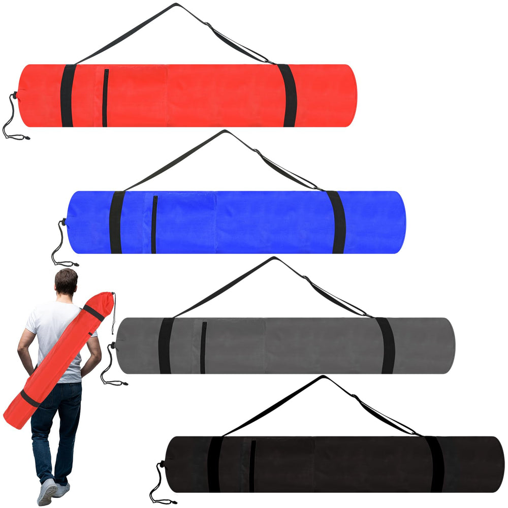 Huhumy front view of four colored chair bags, clear organized storage benefit