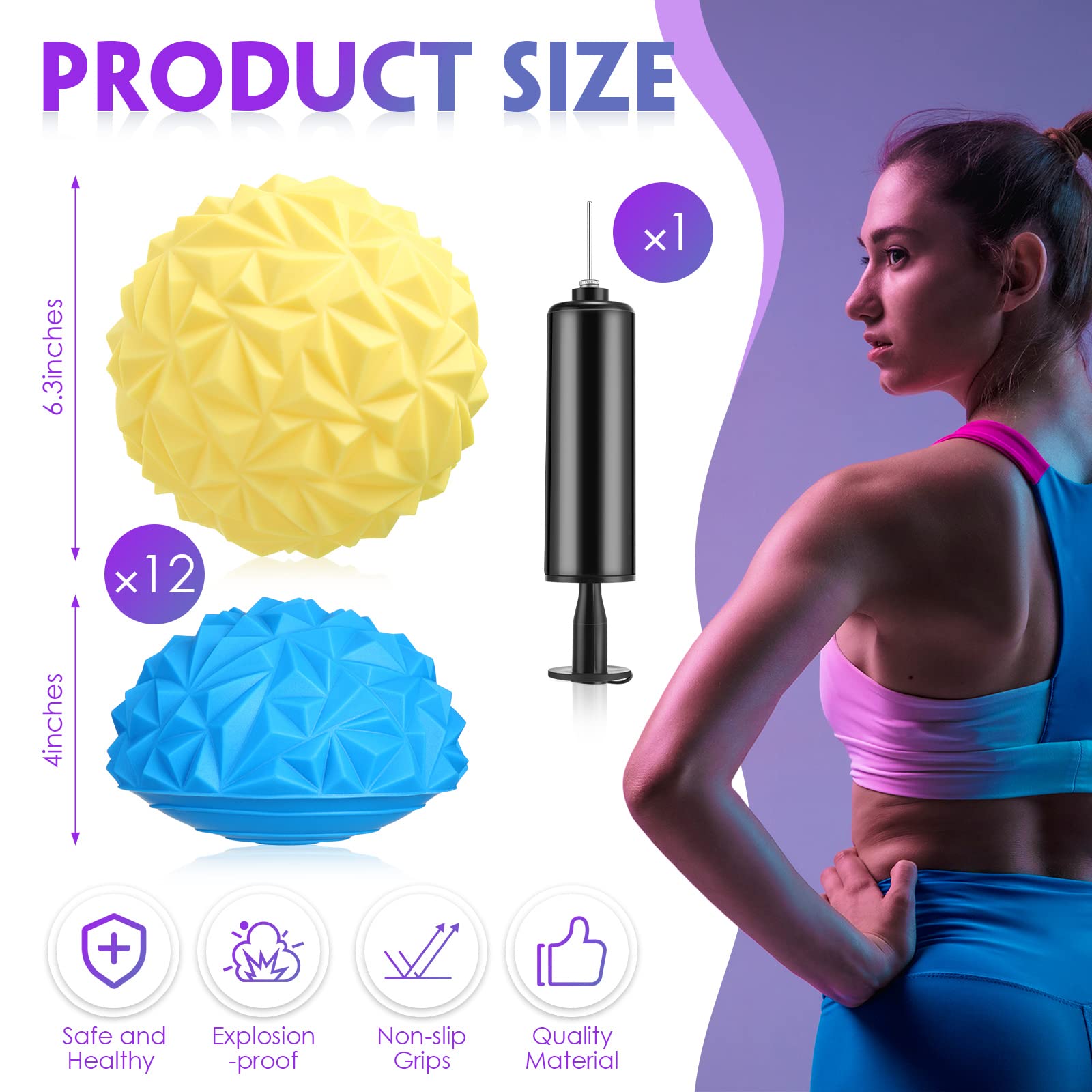 Hungdao close-up textured dome surface highlighting non-slip grip and sensory feedback
