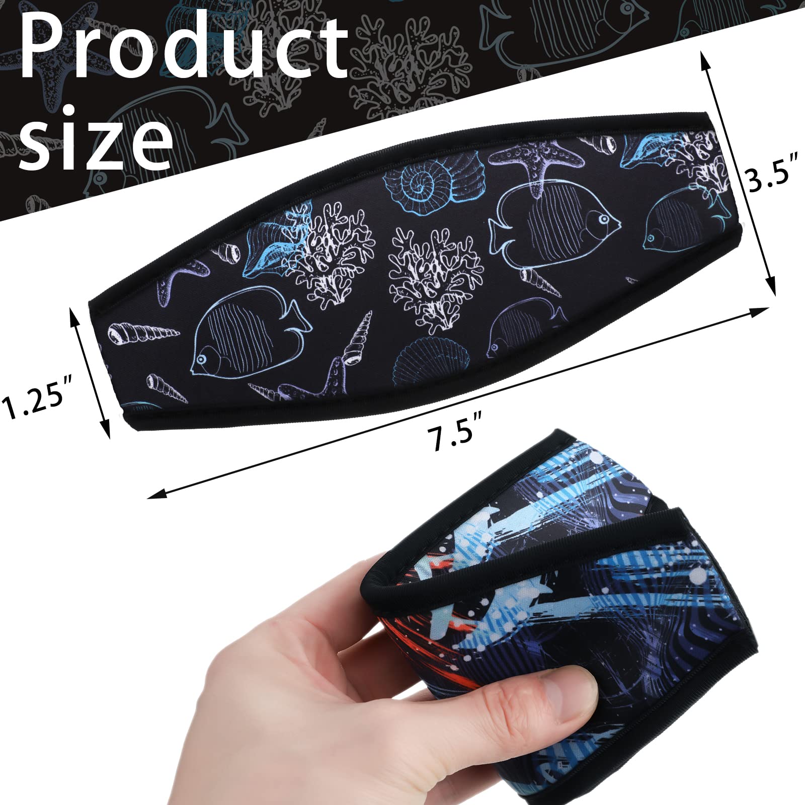 Hungdao close-up of neoprene texture and stitched edge for durable comfort
