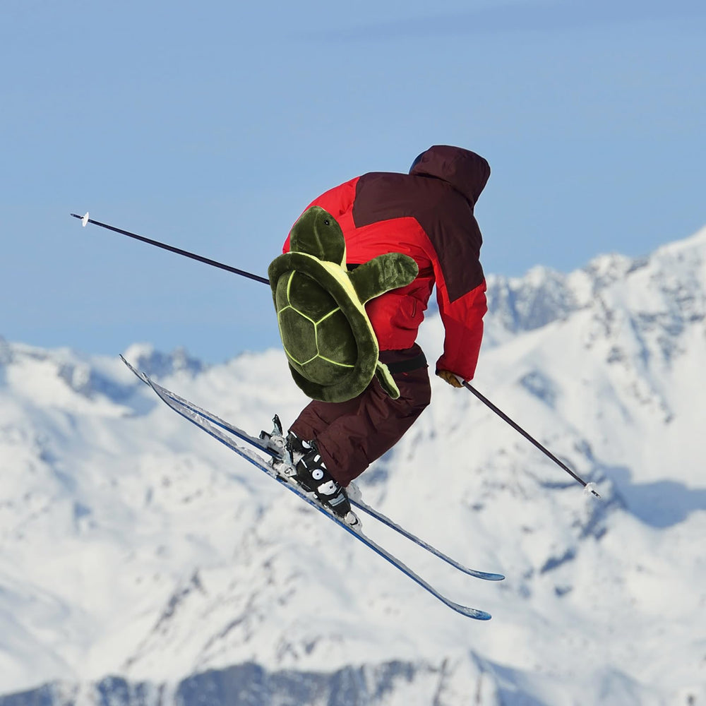 Hungdao side profile worn on hip demonstrating fit and protection during skating and skiing activities