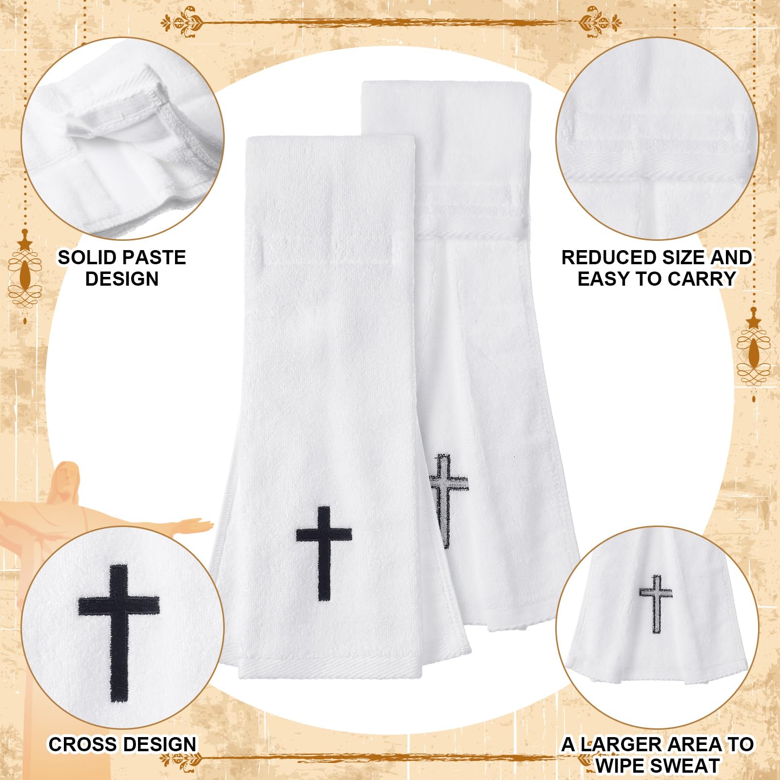 HunnmingRe unfolded towel flat to display full 12 x 50 cm size for drying and wiping