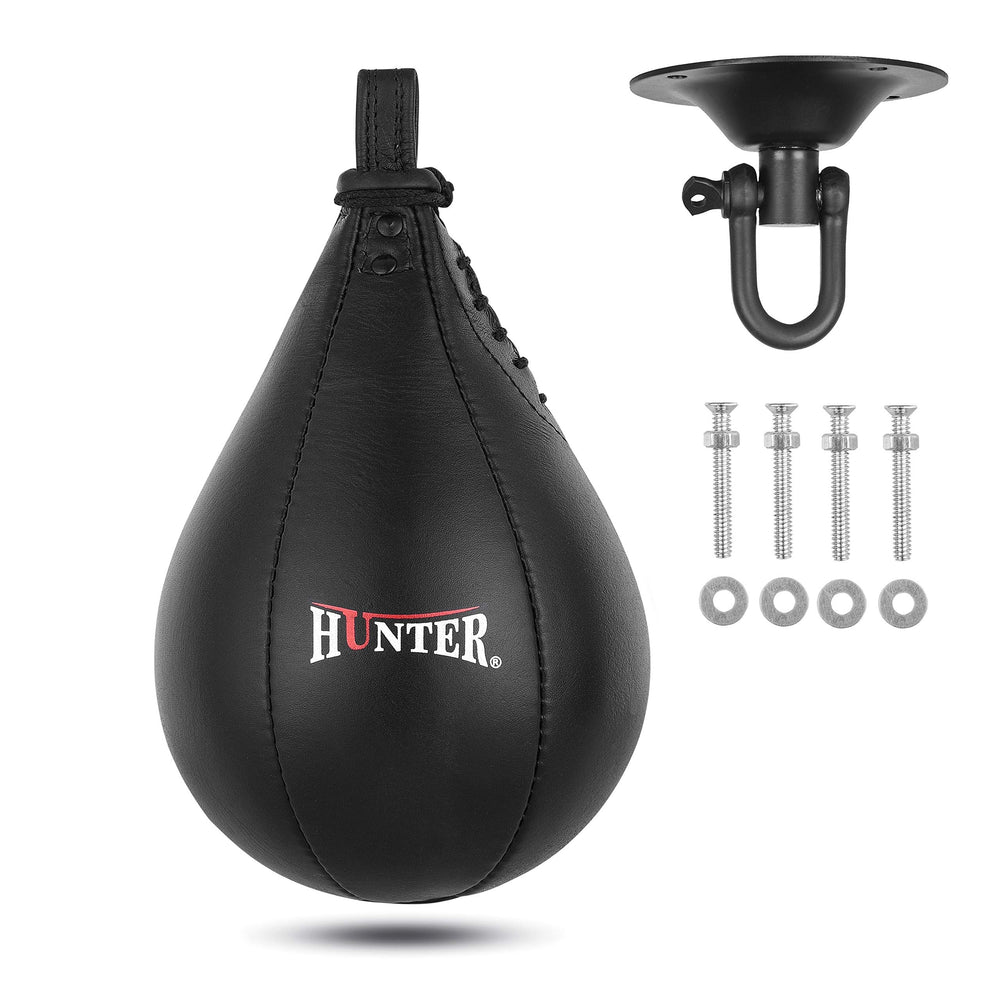 HUNTER speed bag front view showing compact profile and balanced shape for quick rebounds