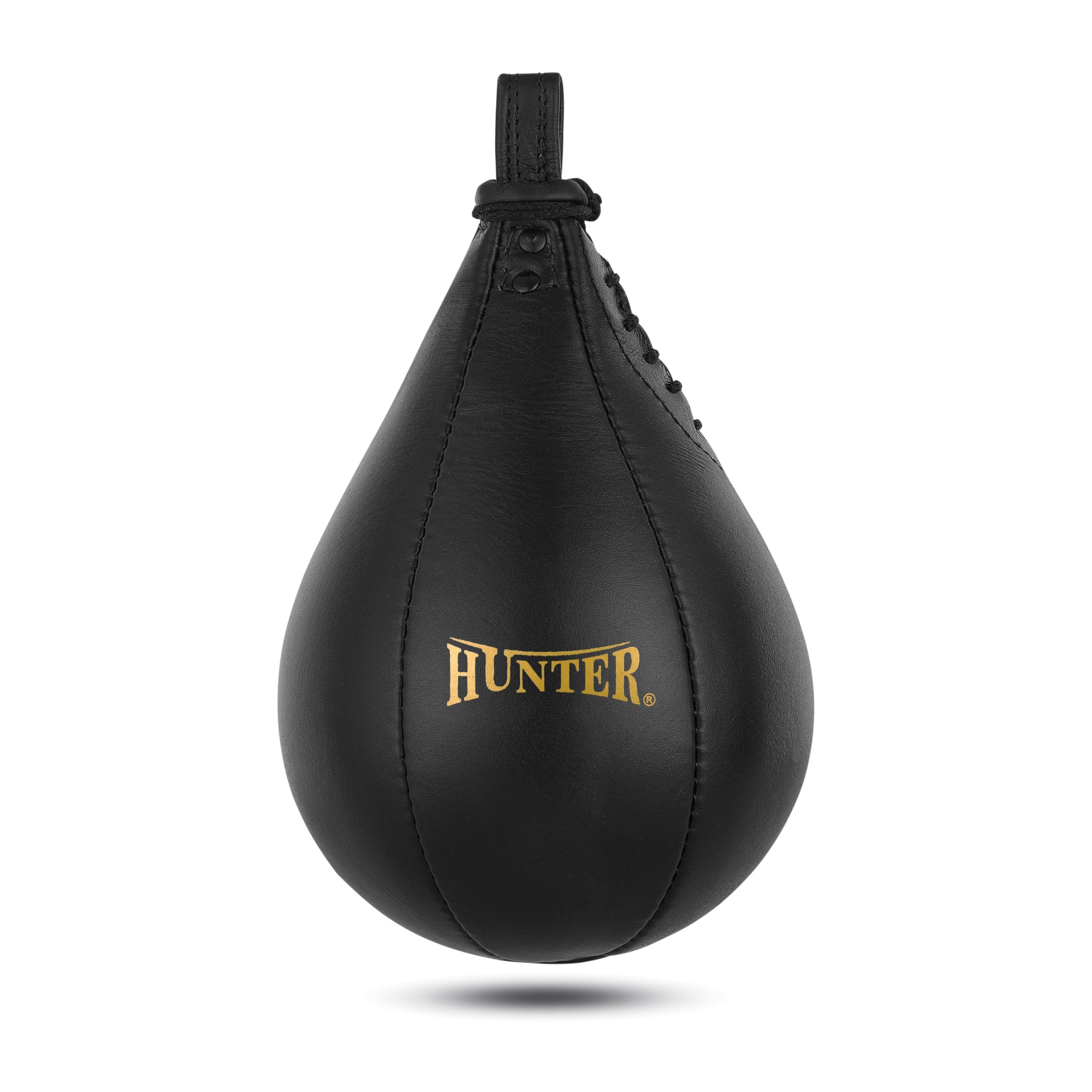 HUNTER speed bag front view showing durable PU leather and large striking area for reliable training