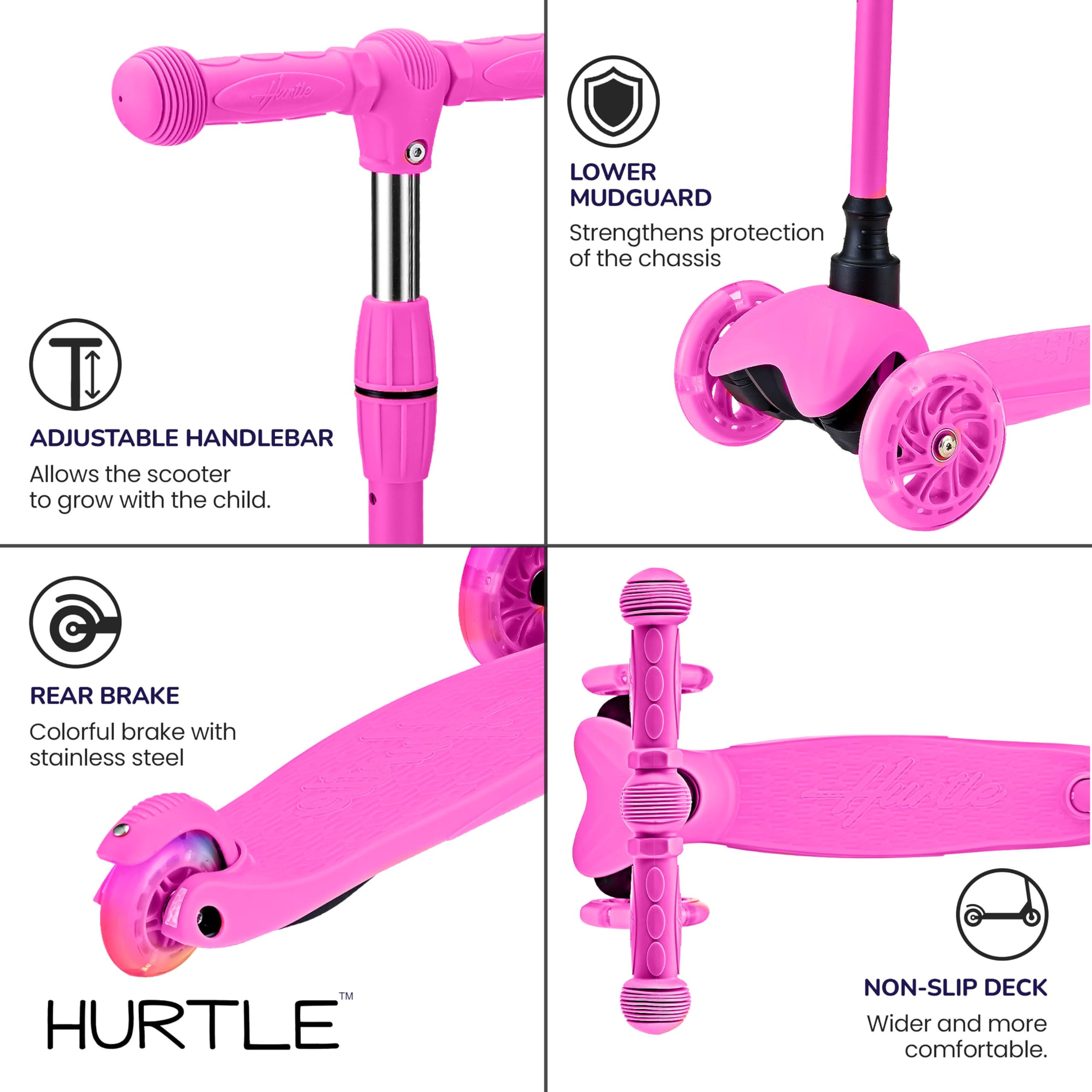 Hurtle scooter beside a backpack demonstrating compact portable size