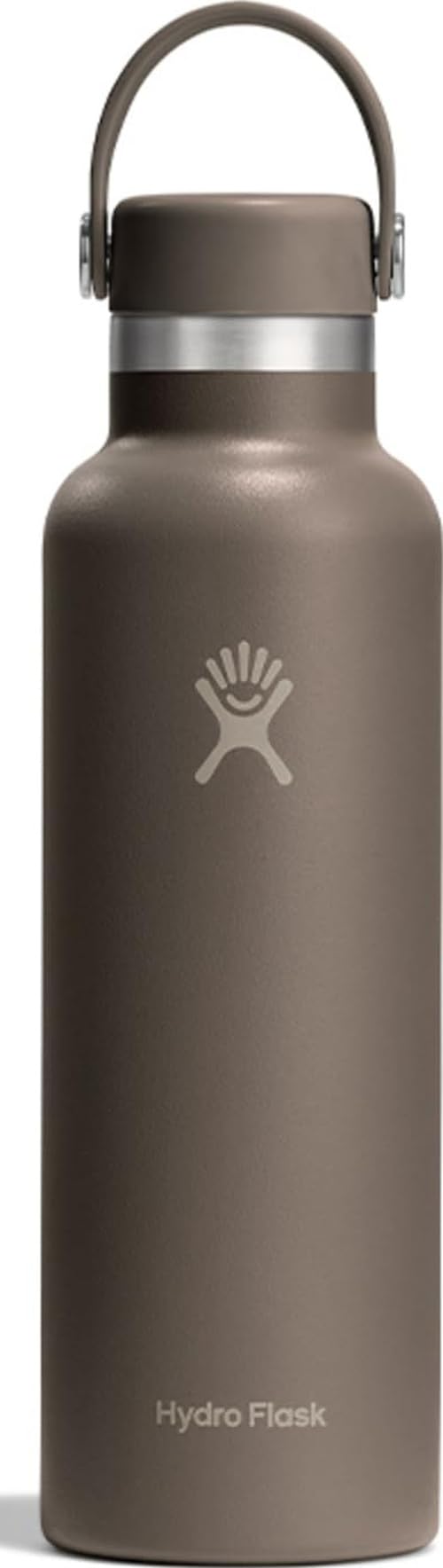 Hydro Flask 21 oz Sandpiper front view showing sleek insulated bottle and cap for everyday portability