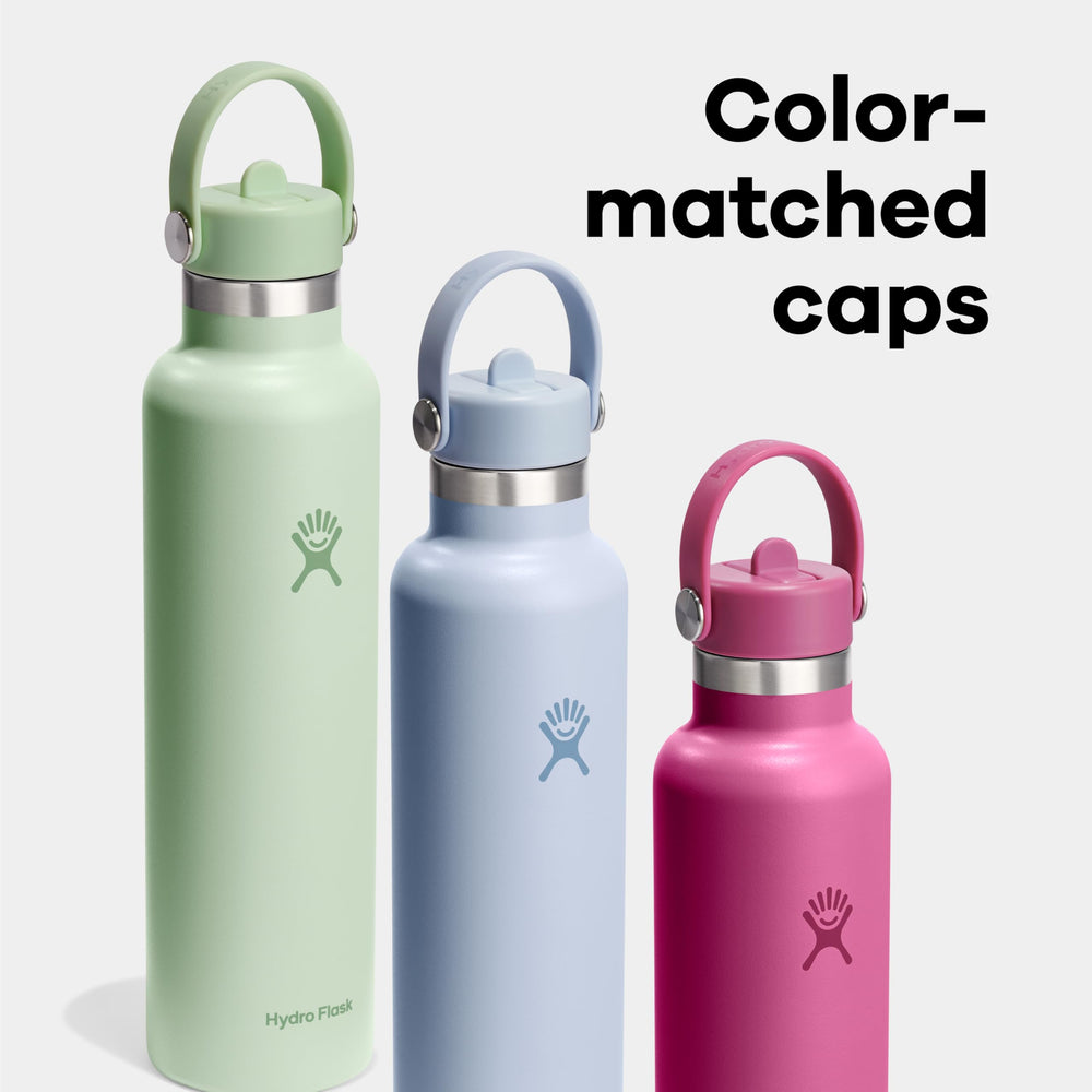 Hydro Flask seated in car cupholder showing travel-friendly fit benefit