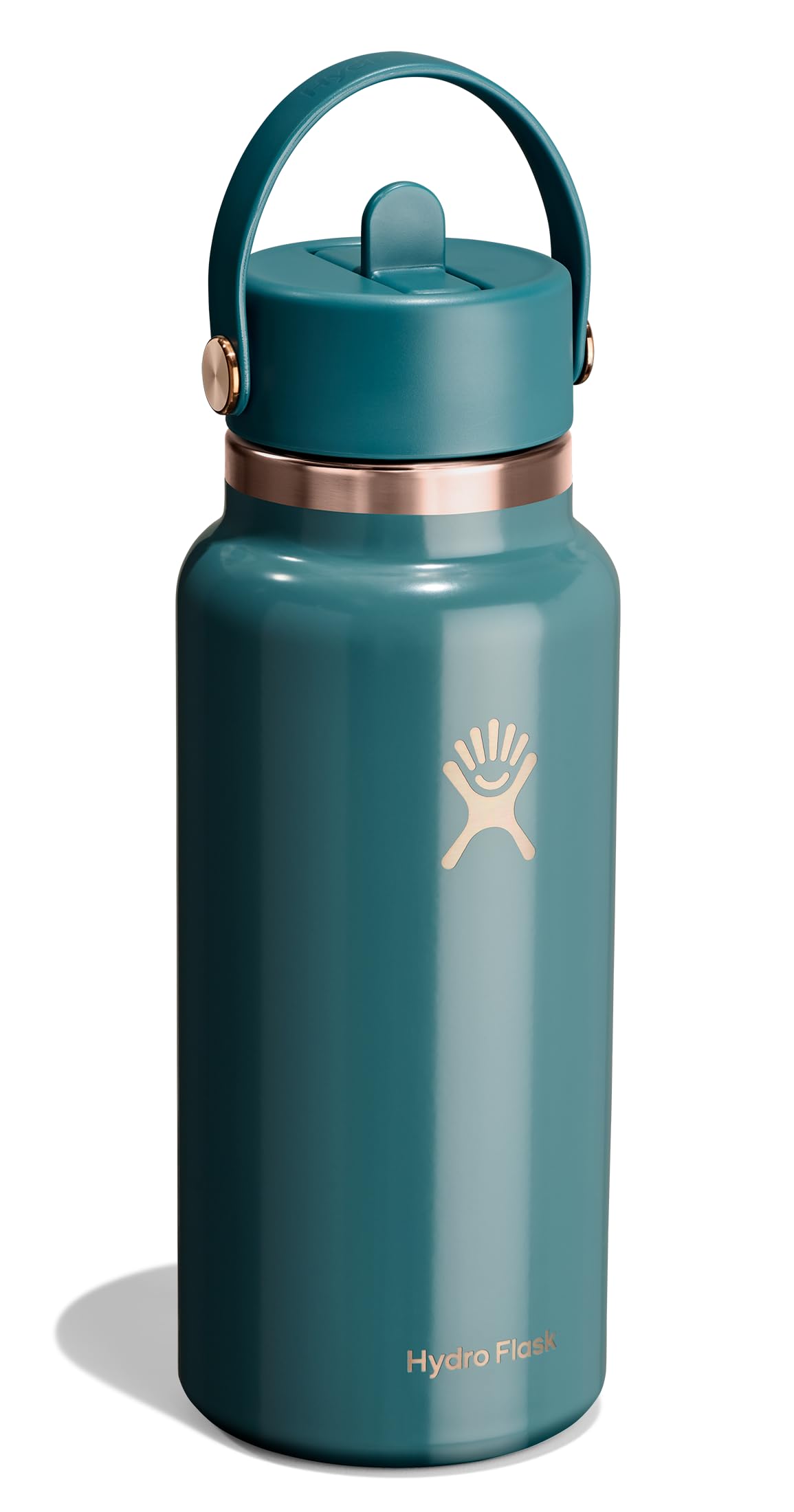 Hydro Flask closeup of flex straw cap highlighting leakproof convenience