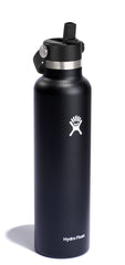 Close-up of Hydro Flask Flex Straw Cap showing leakproof mechanism and easy sip benefit