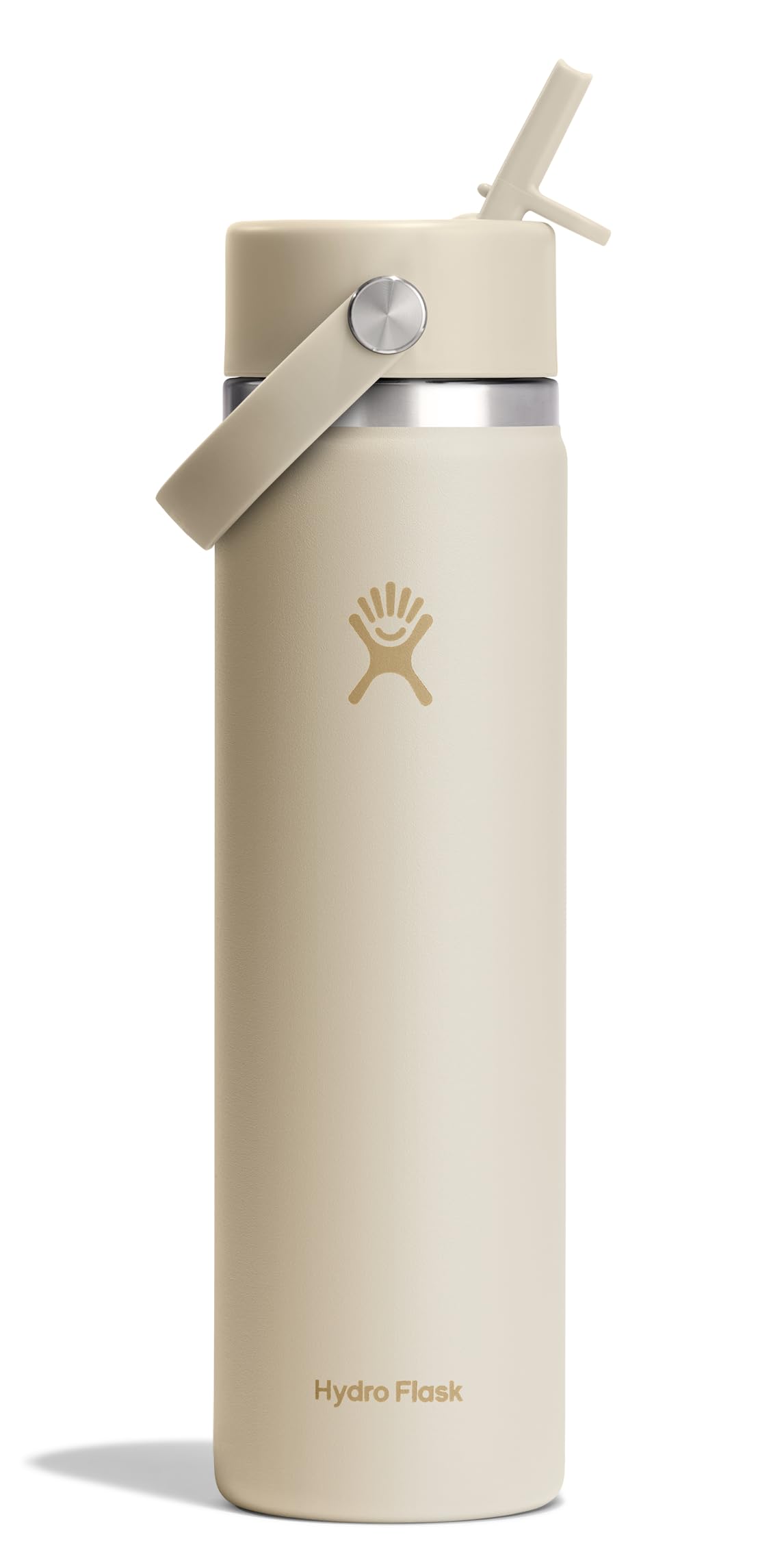 Hydro Flask front view Coconut Cream showing bottle design and capacity