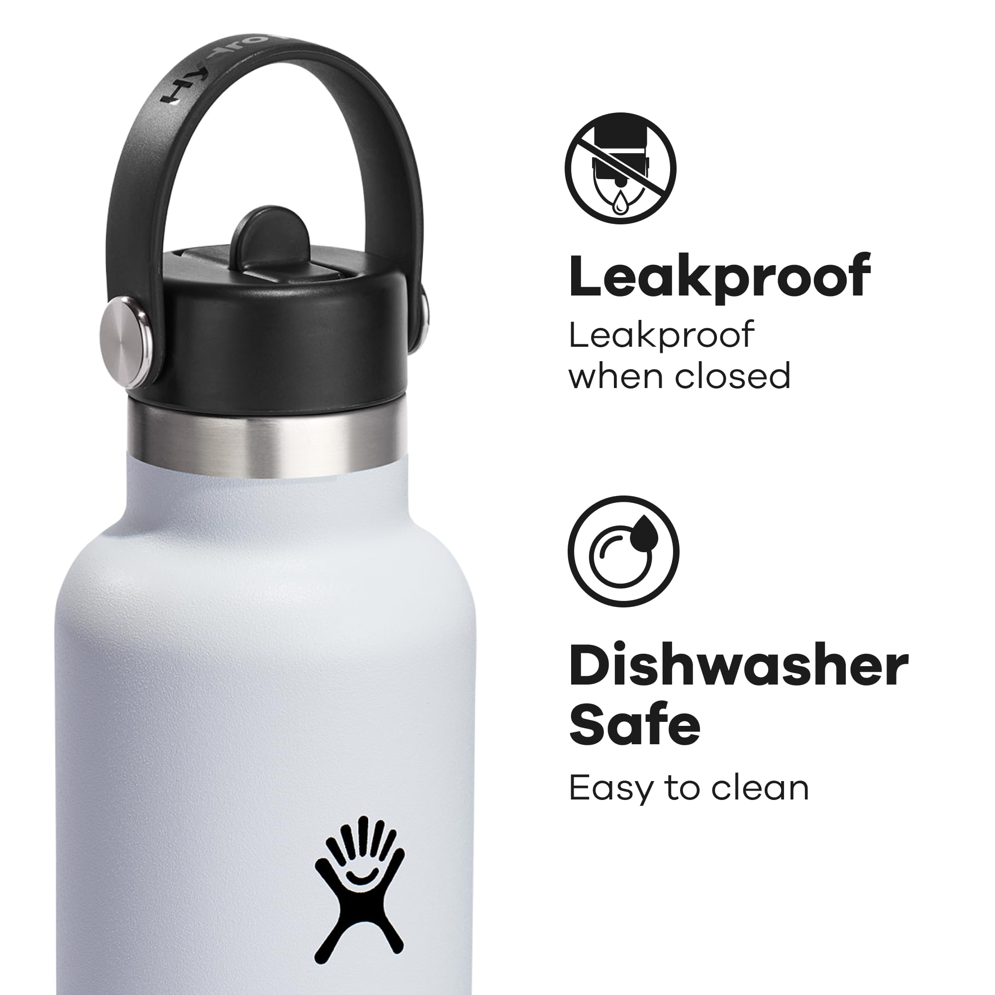 Hydro Flask bottle in car cupholder showing convenient travel benefit
