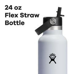 Hydro Flask wide mouth filled with ice demonstrating easy filling benefit