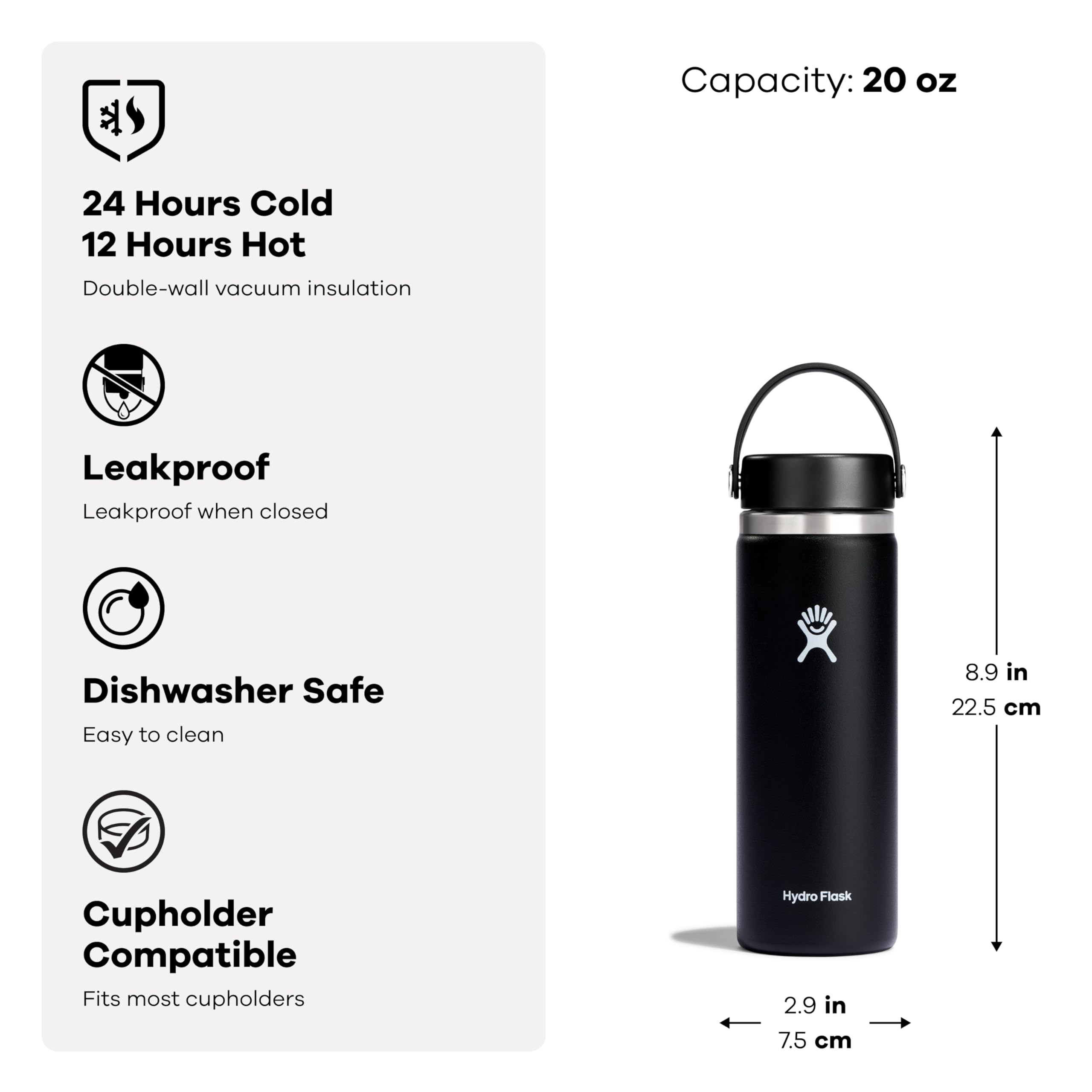 Hydro Flask in backpack lifestyle scene showing on-the-go portability