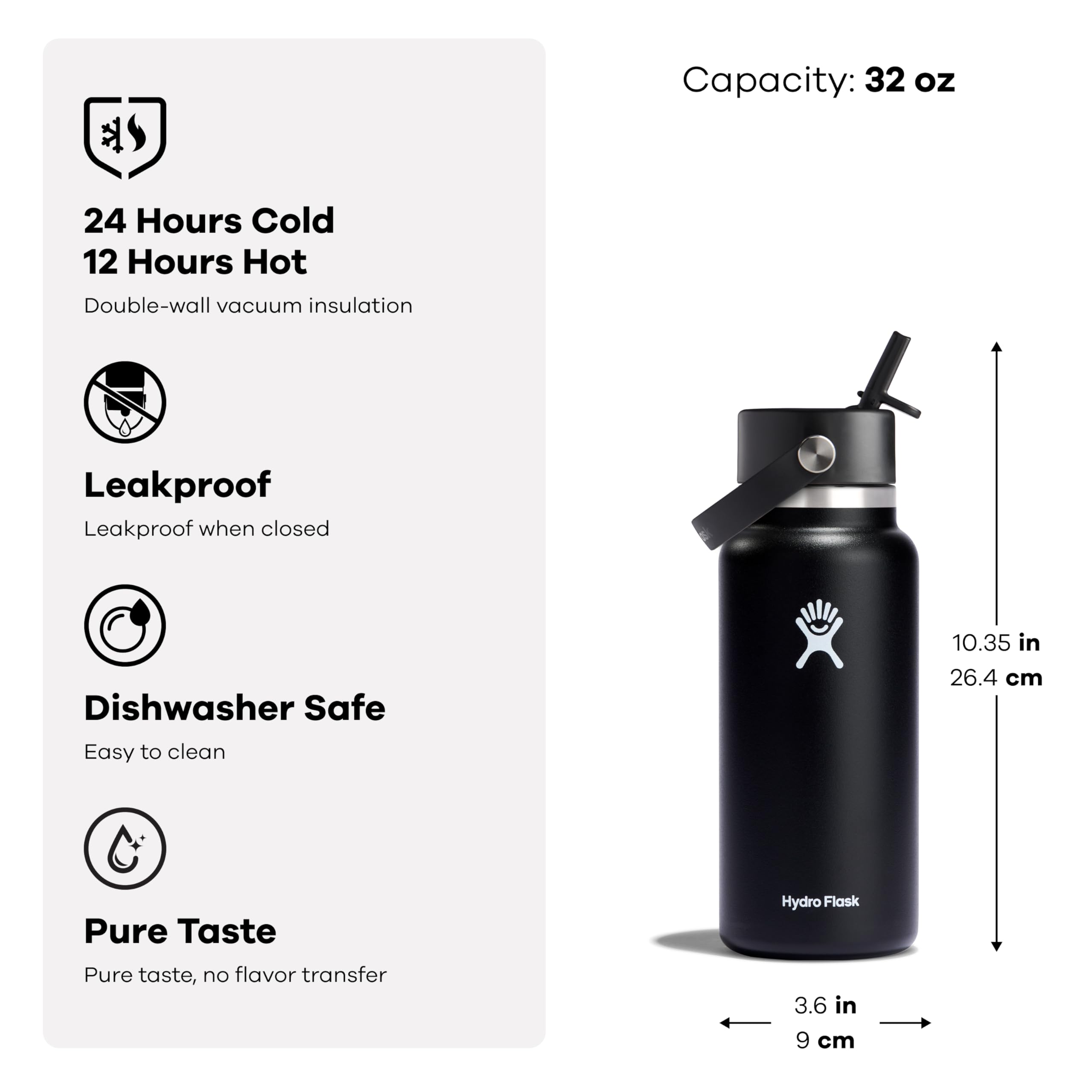 Hydro Flask placed on a desk illustrating everyday use and stylish portability benefit
