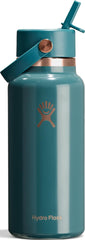 Hydro Flask front view showing sea rose gold finish and durable insulation benefit