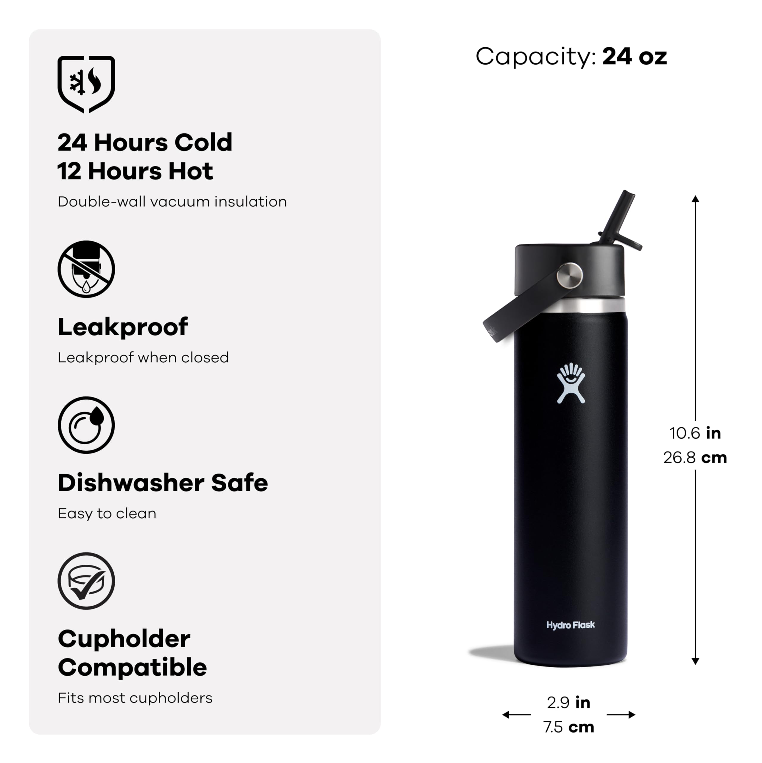 Hydro Flask stainless interior detail showing no flavor retention