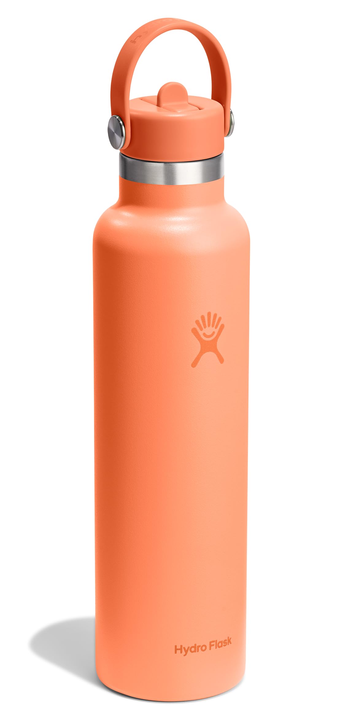 Hydro Flask close-up of Flex Straw Cap demonstrating easy one-handed use benefit