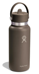 Hydro Flask wide mouth with ice cubes, brand keeping drinks colder longer