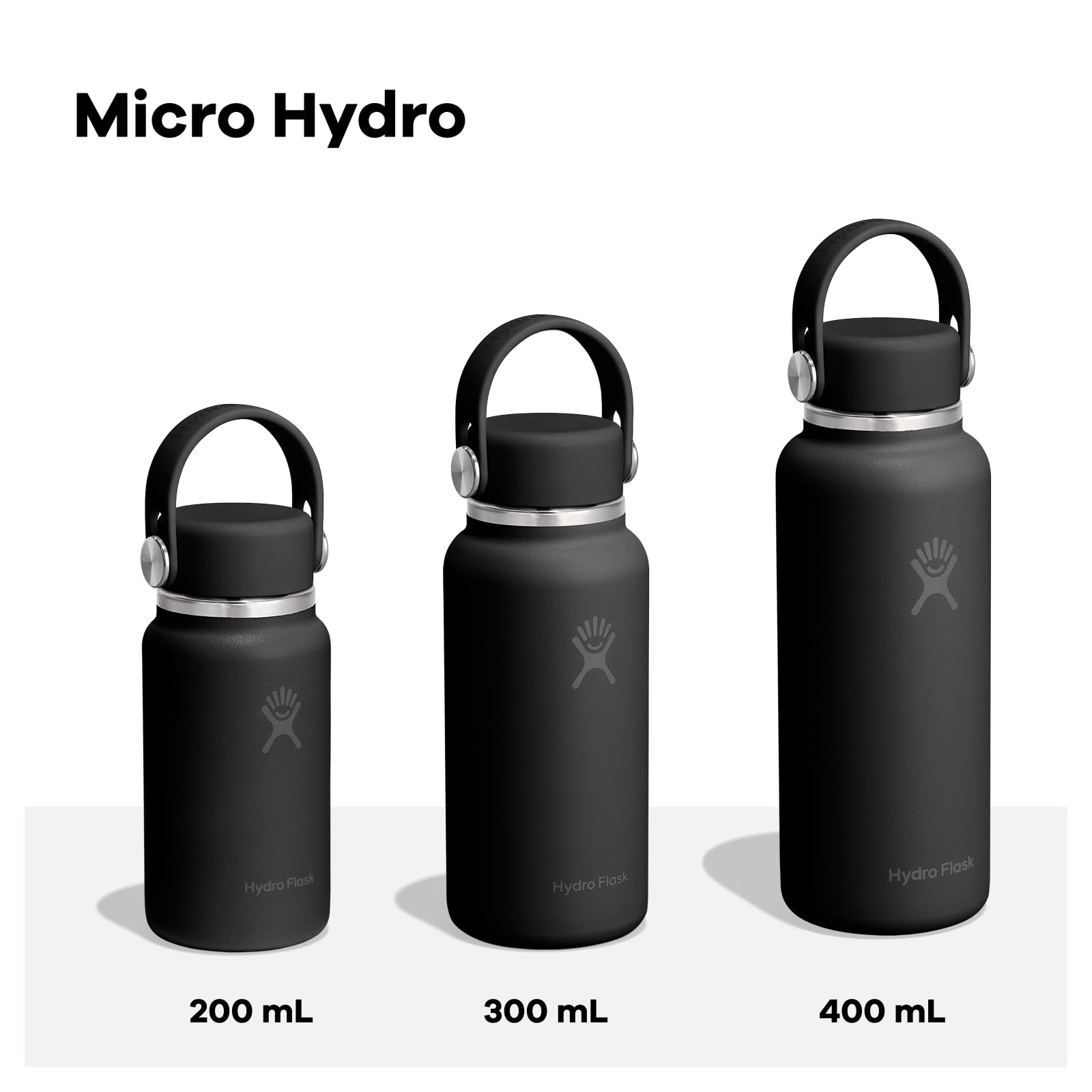 Hydro Flask Micro held in hand demonstrating pocketable convenience and grip