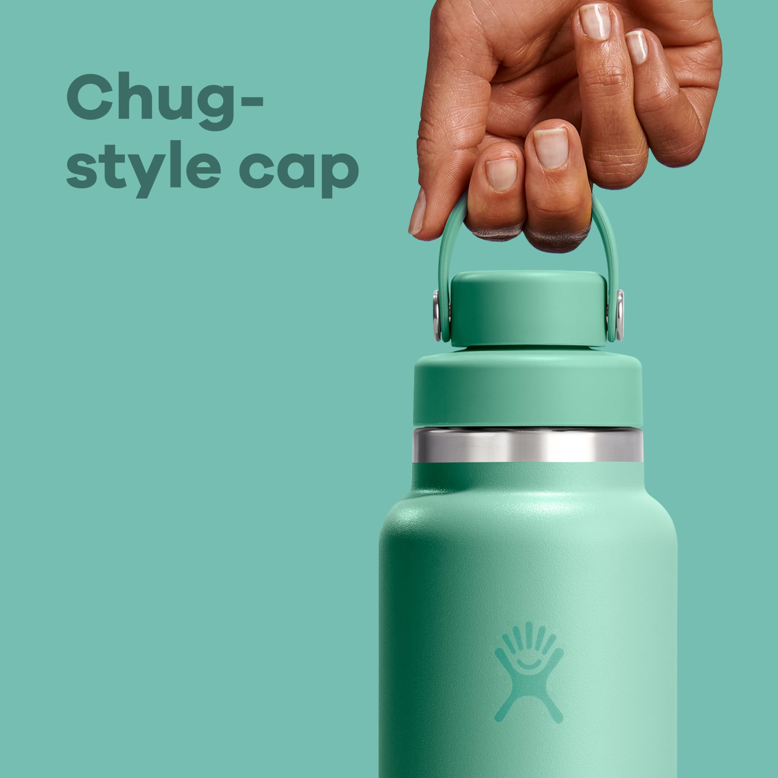 Hydro Flask stainless-steel interior close-up showing no flavor retention
