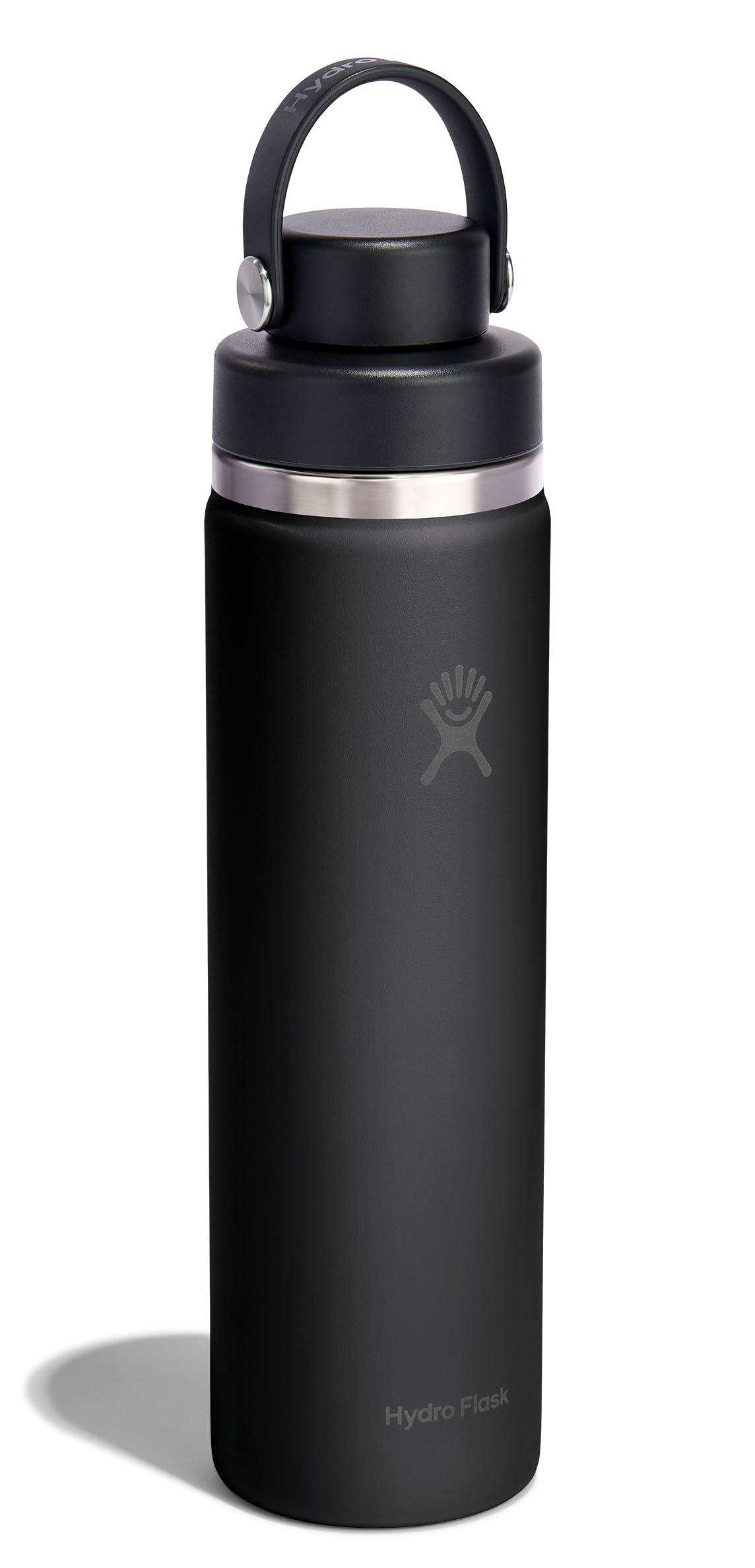 Hydro Flask wide mouth with ice inside demonstrating long-lasting cold